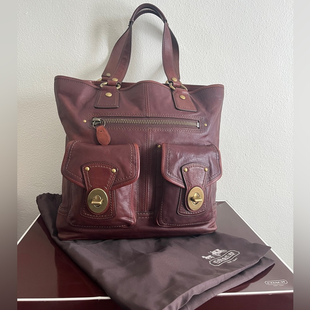 Vintage Coach Leather Legacy Gigi Tote